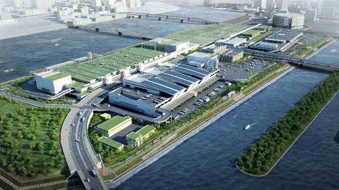 現地パース図 提供:東京都中央卸売市場